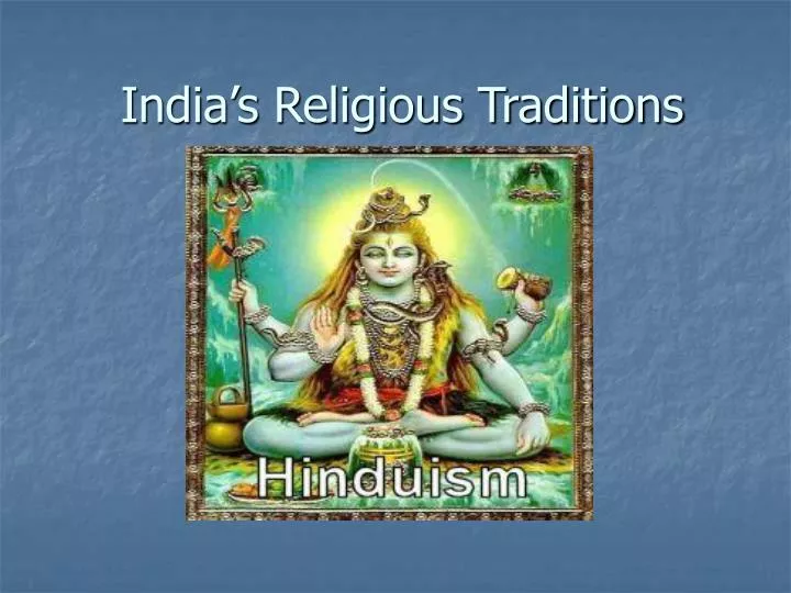 india s religious traditions