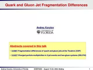 Quark and Gluon Jet Fragmentation Differences