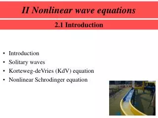 II Nonlinear wave equations