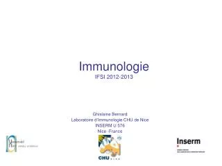 immunologie ifsi 2012 2013