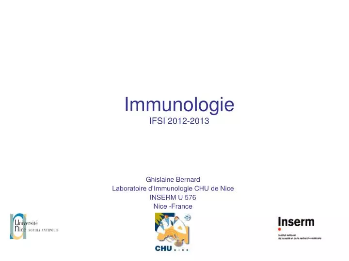 immunologie ifsi 2012 2013