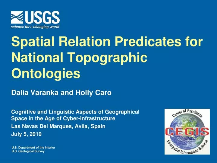 spatial relation predicates for national topographic ontologies