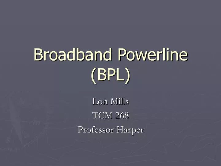 broadband powerline bpl