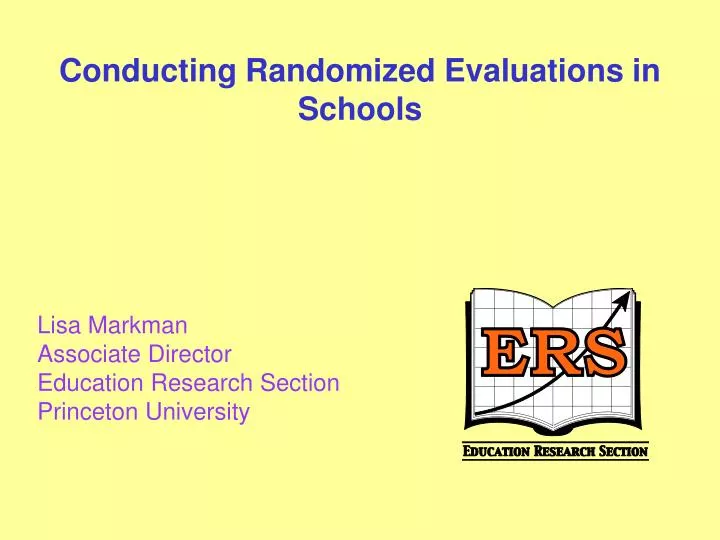 conducting randomized evaluations in schools