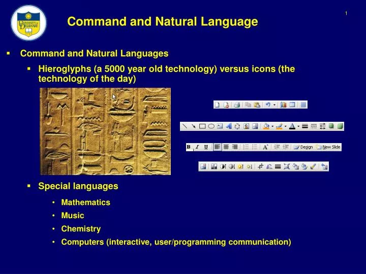 command and natural language
