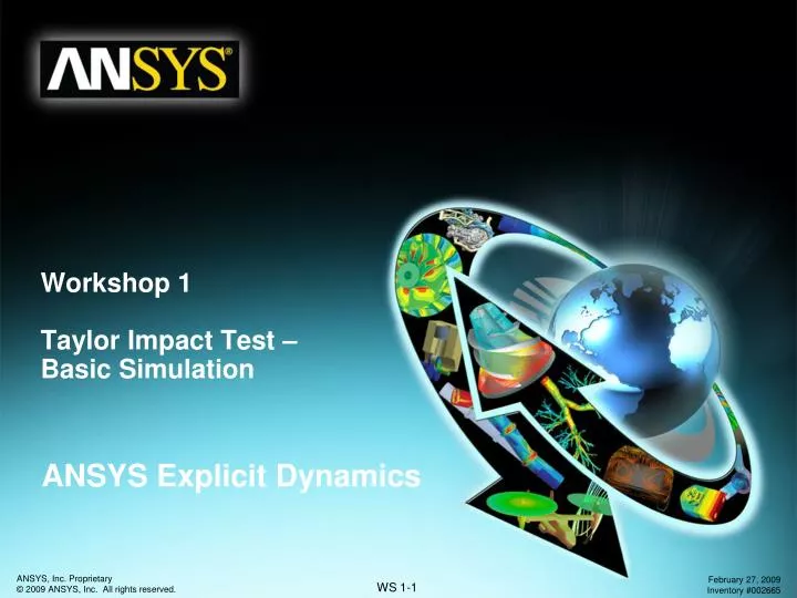workshop 1 taylor impact test basic simulation