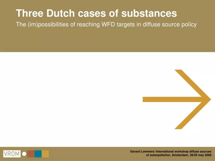 three dutch cases of substances