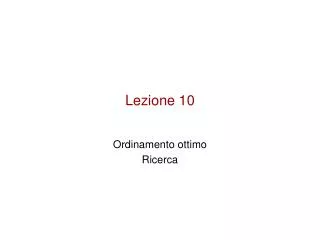 lezione 10