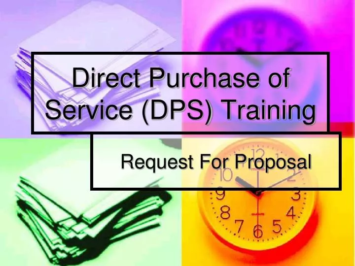 direct purchase of service dps training