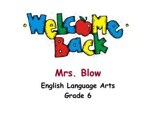 Mrs. Blow
