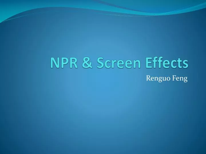 npr screen effects