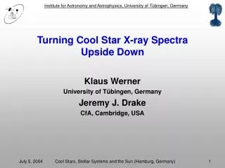Turning Cool Star X-ray Spectra Upside Down