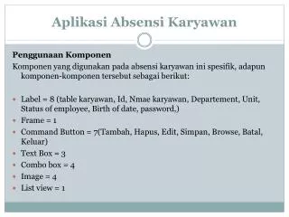 aplikasi absensi karyawan