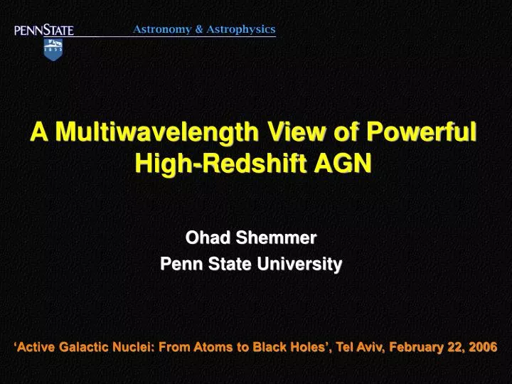 a multiwavelength view of powerful high redshift agn