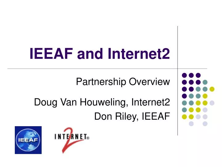 ieeaf and internet2