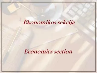 Economics s ection