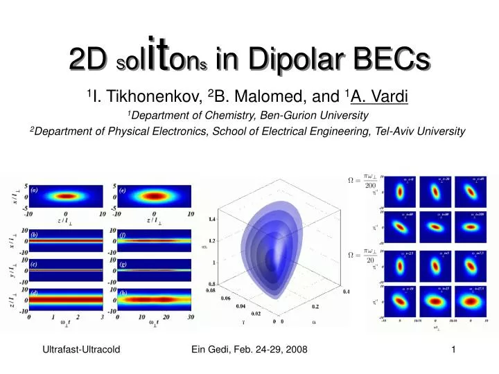 2d s o l it o n s in dipolar becs