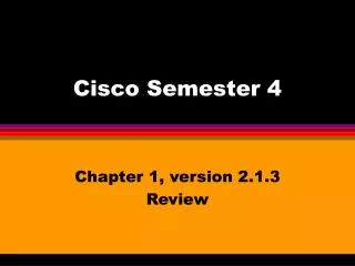 Cisco Semester 4