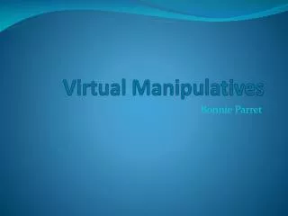 Virtual Manipulatives