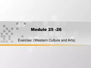 module 25 26