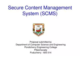 Secure Content Management System (SCMS)
