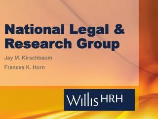 National Legal &amp; Research Group