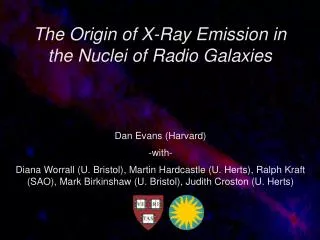 The Origin of X-Ray Emission in the Nuclei of Radio Galaxies