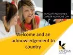 Welcome and an acknowledgement to country - slide 1
