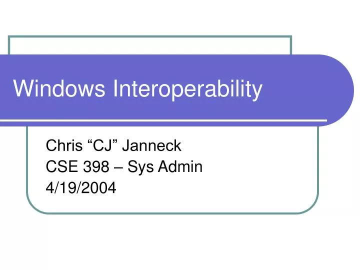 windows interoperability