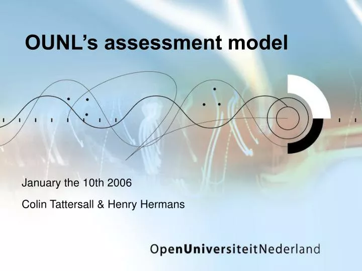 ounl s assessment model