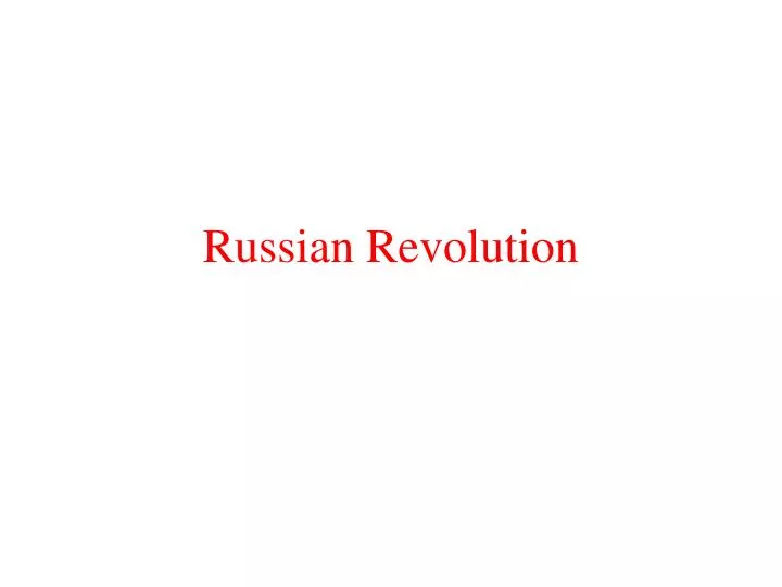 russian revolution