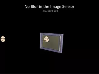 No Blur in the Image Sensor