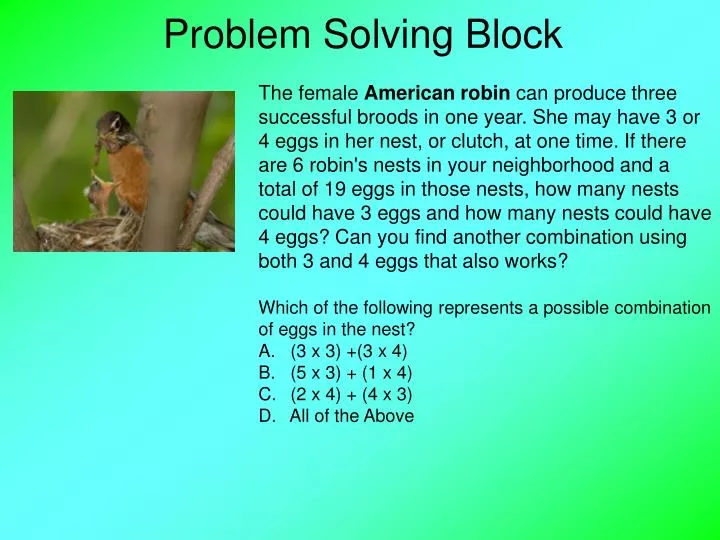 problem solving block