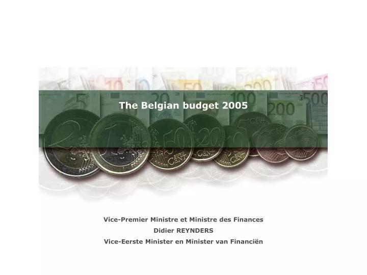 the belgian budget 2005