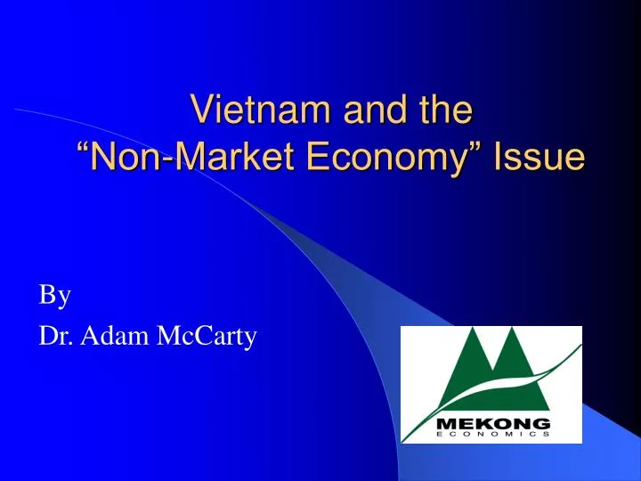 vietnam and the non market economy issue