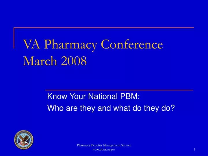 va pharmacy conference march 2008