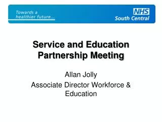 Service and Education Partnership Meeting