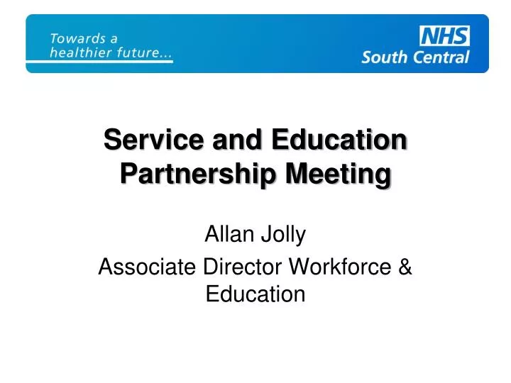 service and education partnership meeting