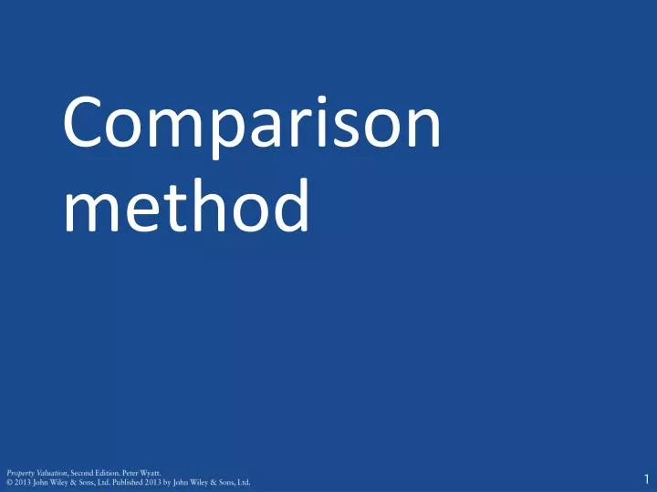 comparison method
