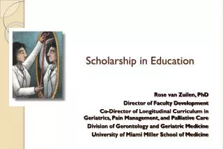 Scholarship in Education