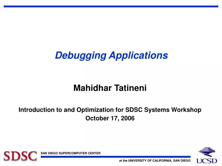 debugging applications
