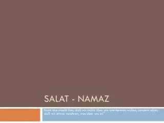 salat namaz