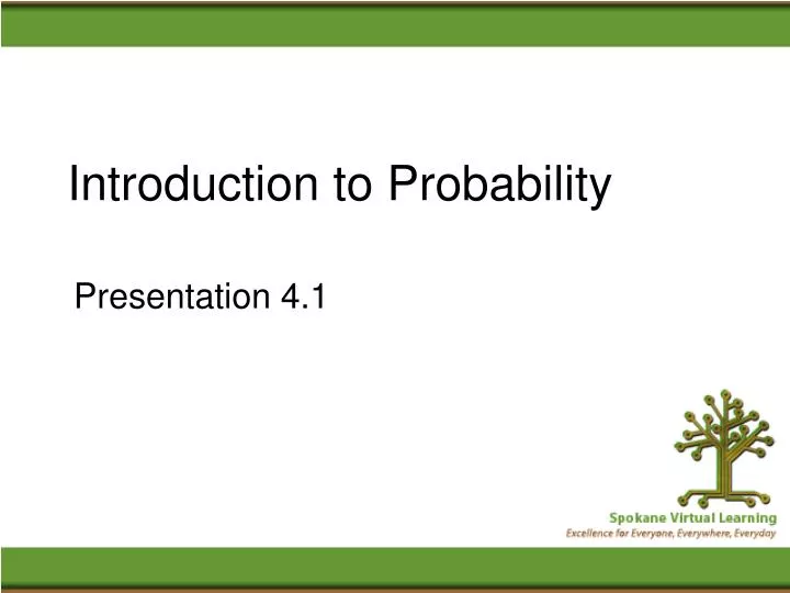 introduction to probability