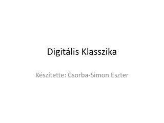digit lis klasszika