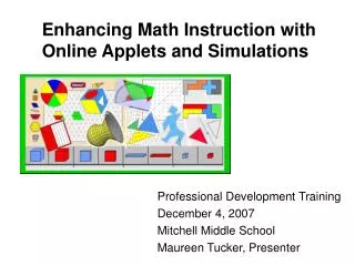 Enhancing Math Instruction with Online Applets and Simulations