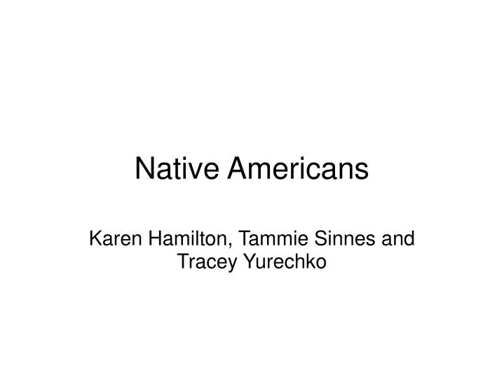 native americans