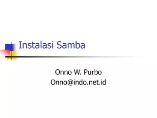 instalasi samba