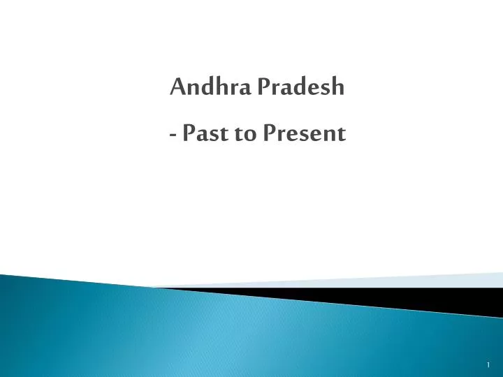 andhra pradesh past to present