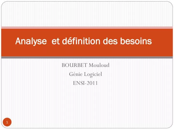 analyse et d finition des besoins