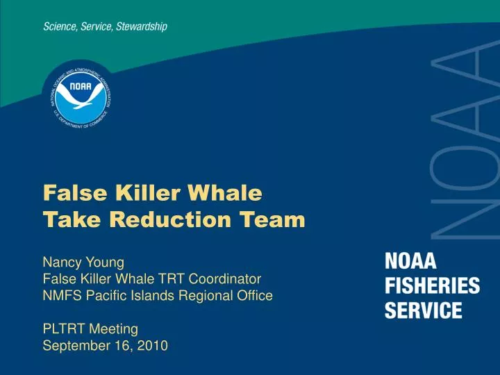 false killer whale take reduction team